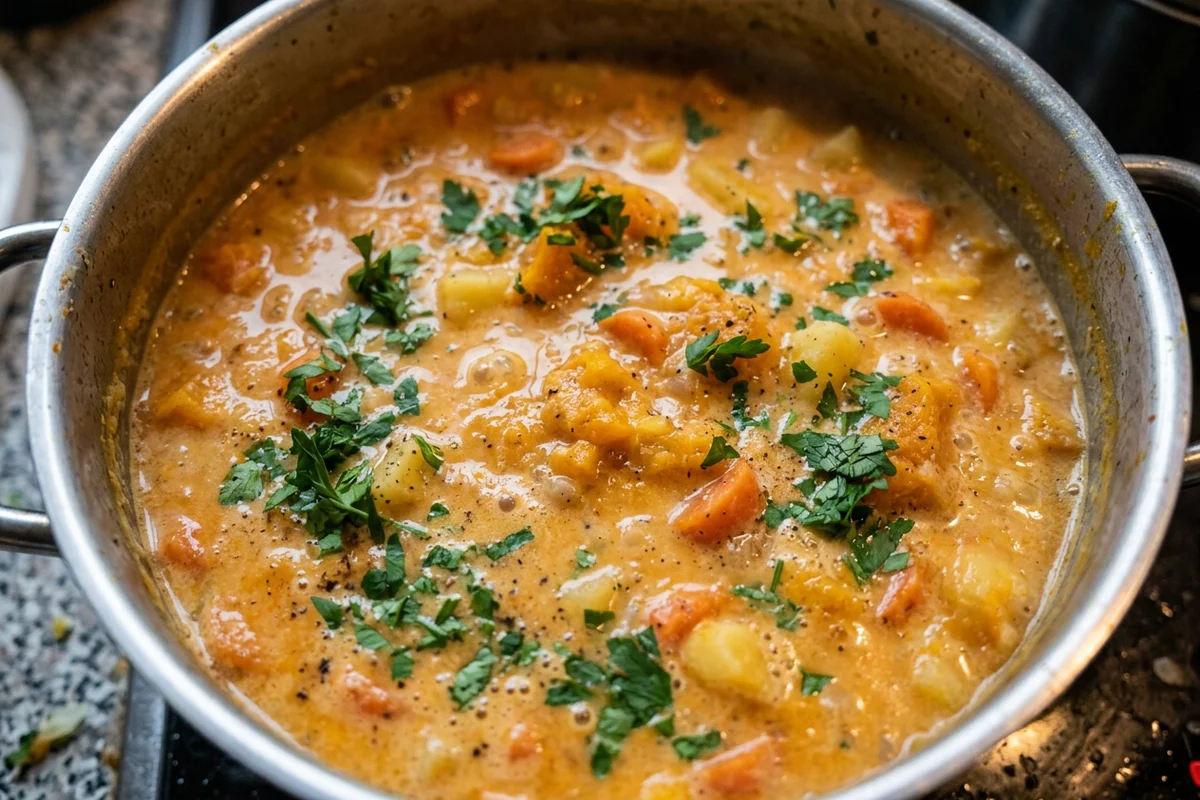 Kürbissuppe mit Hokkaido
