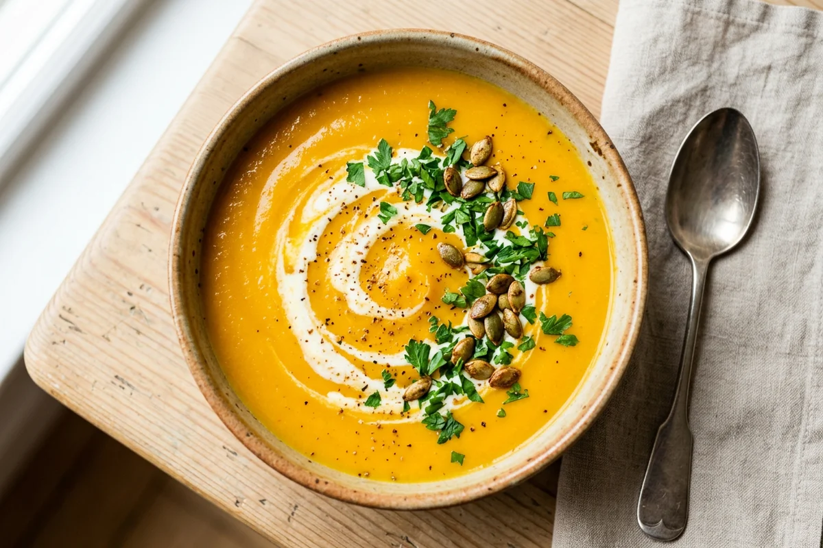 Kürbissuppe mit Hokkaido