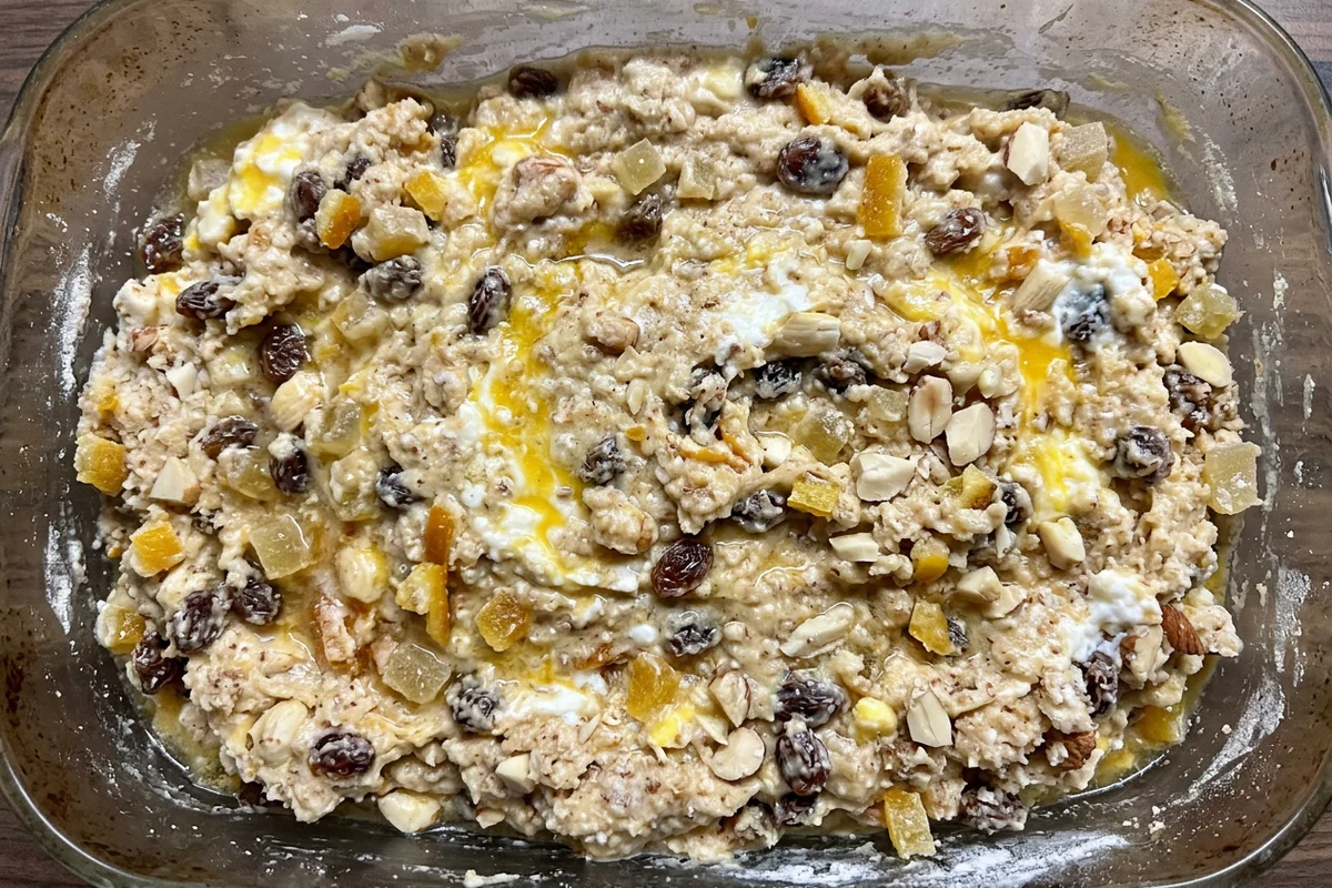 Quarkstollen ohne Hefe