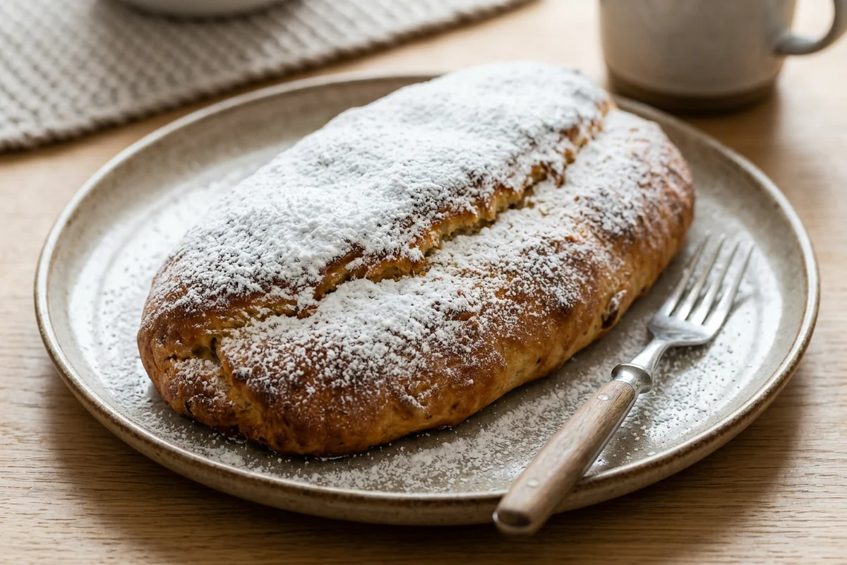 Quarkstollen ohne Hefe