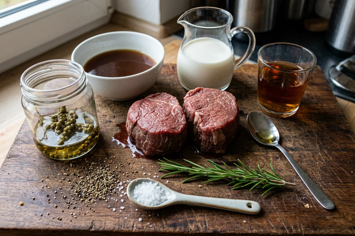 Rinderfilet mit Pfeffersoße