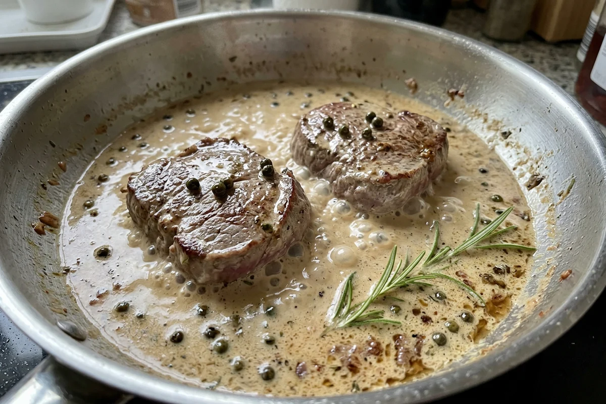 Rinderfilet mit Pfeffersoße