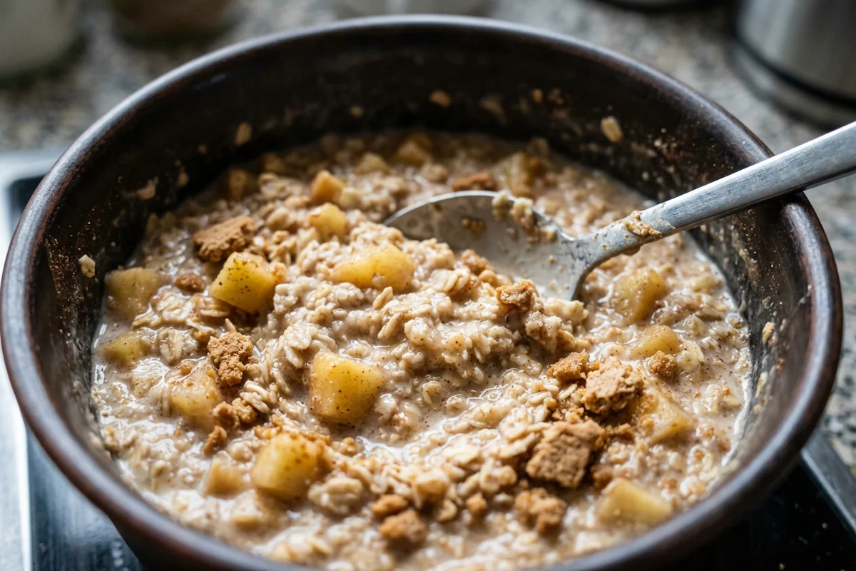 Spekulatius Porridge mit Apfel