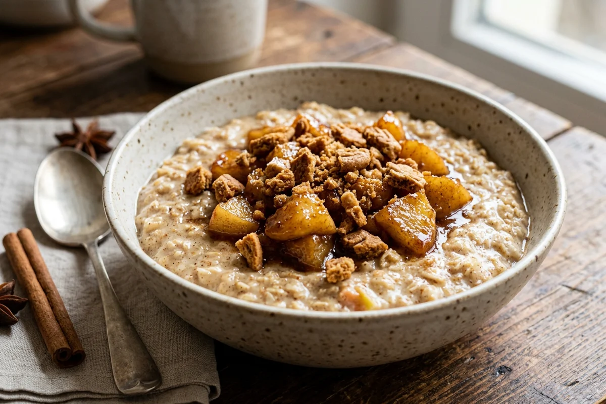 Spekulatius Porridge mit Apfel