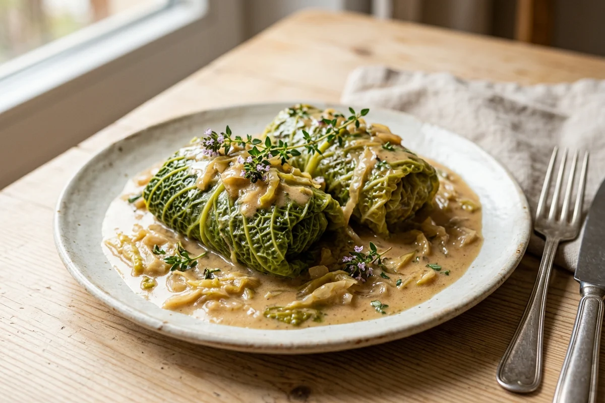 Wirsingrouladen mit Hackfleisch